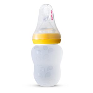 LuvLap Feeding Spoon with Squeezy Food Grade Silicone Feeder Bottle