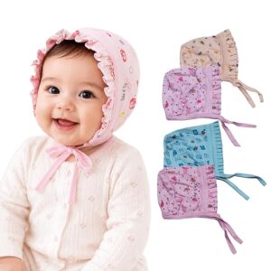 2 Pcs New Born Baby Boy and Baby Girl Cap/Hat/Topi Combo Set