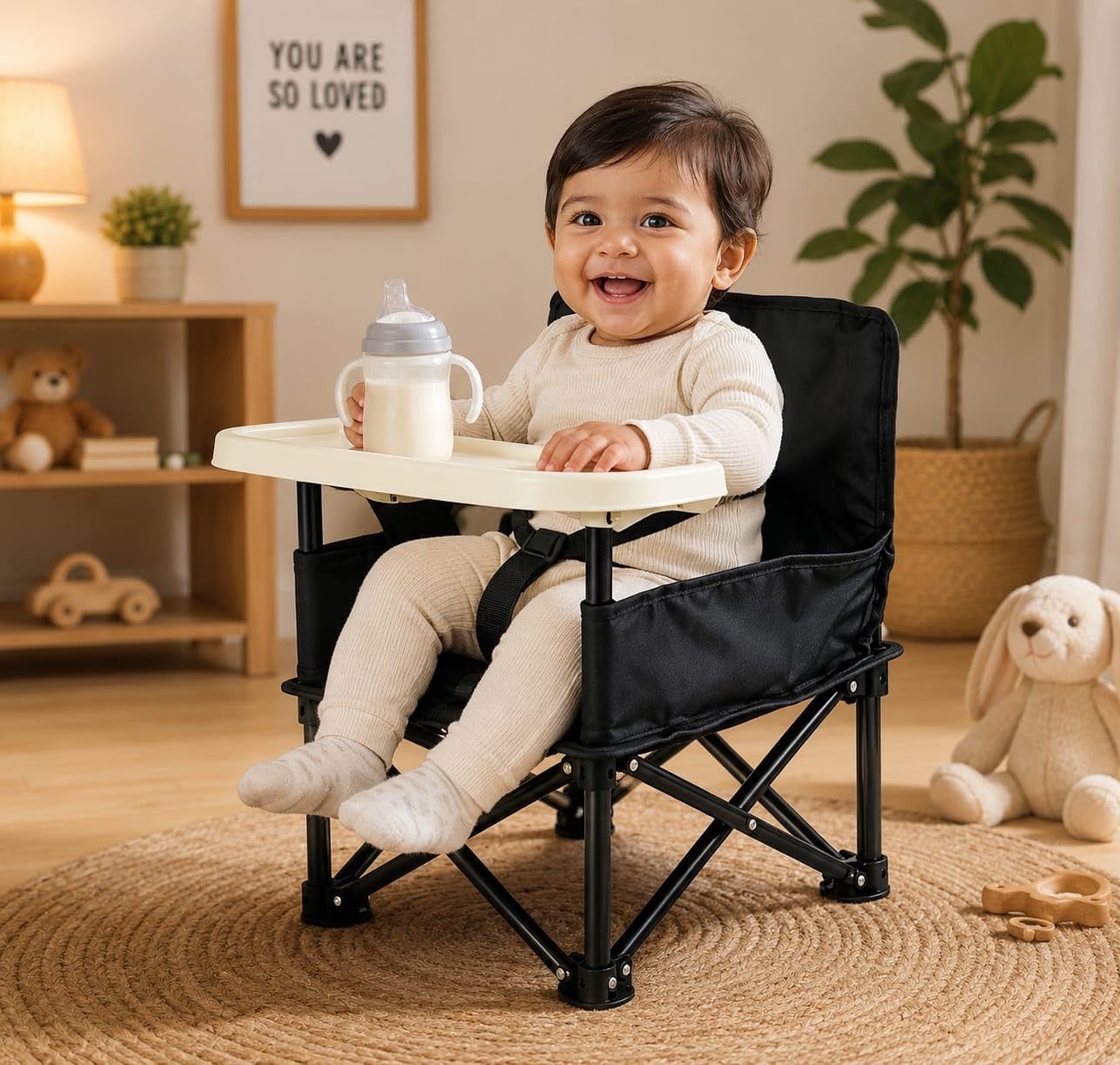 Portable Baby Feeding Chair with Tray